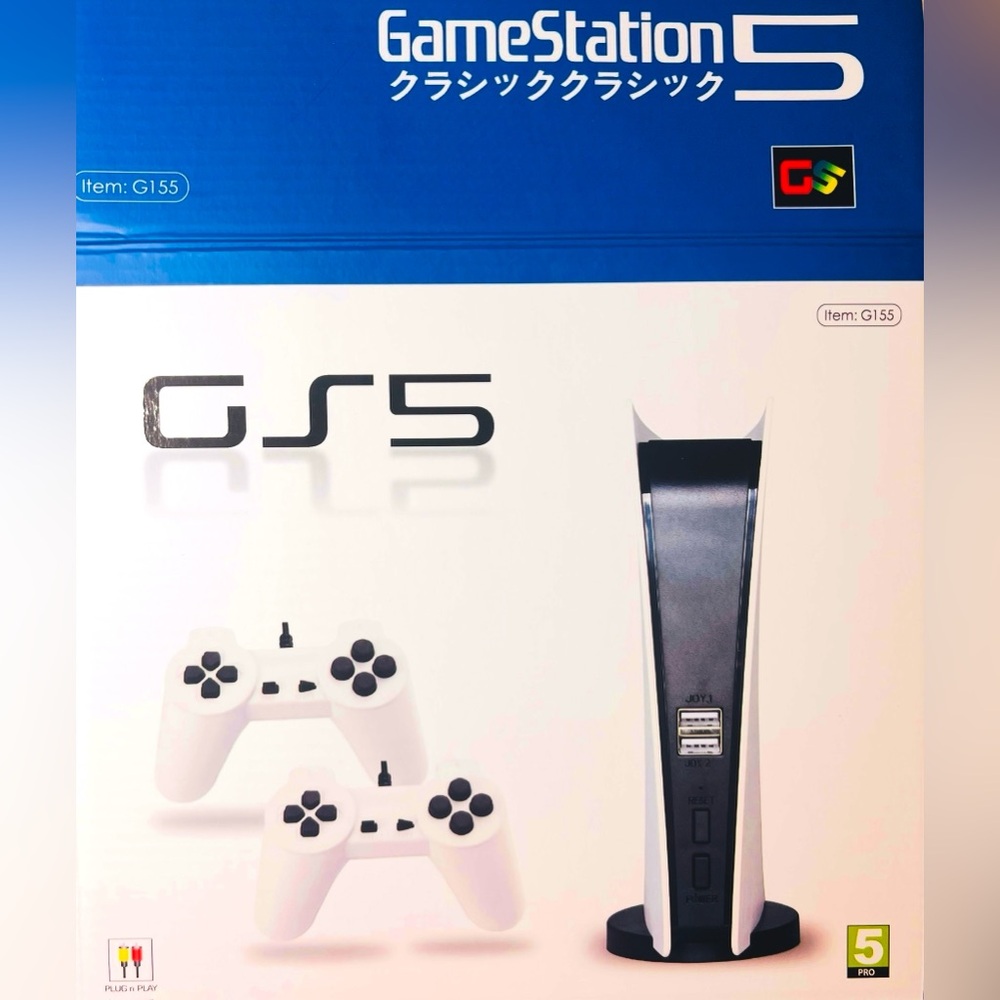 Brand New, GS5 Gamestation 5 Console 200 Classic Retro Games USB Wired